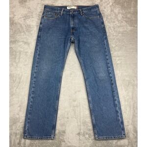 Levi Strauss 505 Straight Fit Jeans Mens 33x30 Blue Denim Medium Wash